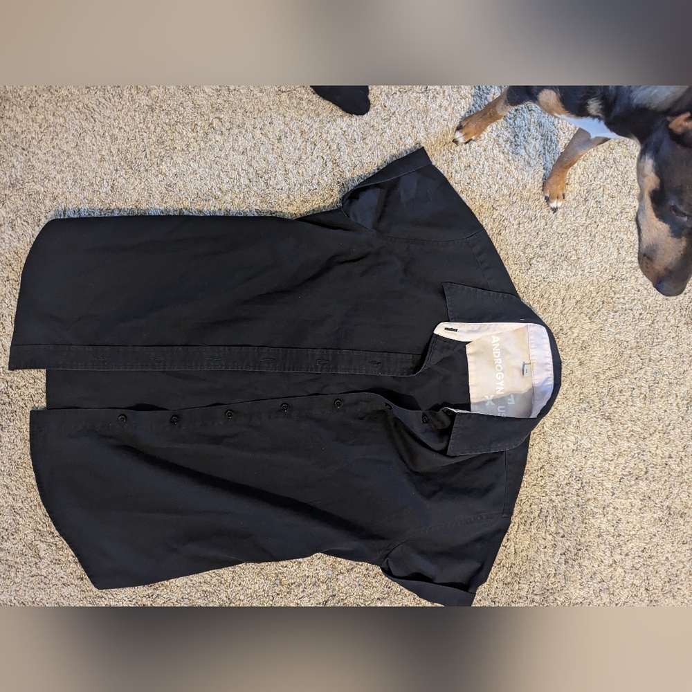 Androgynous Fox button down